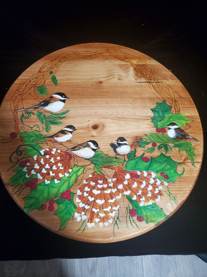 Handpainted lazy susan