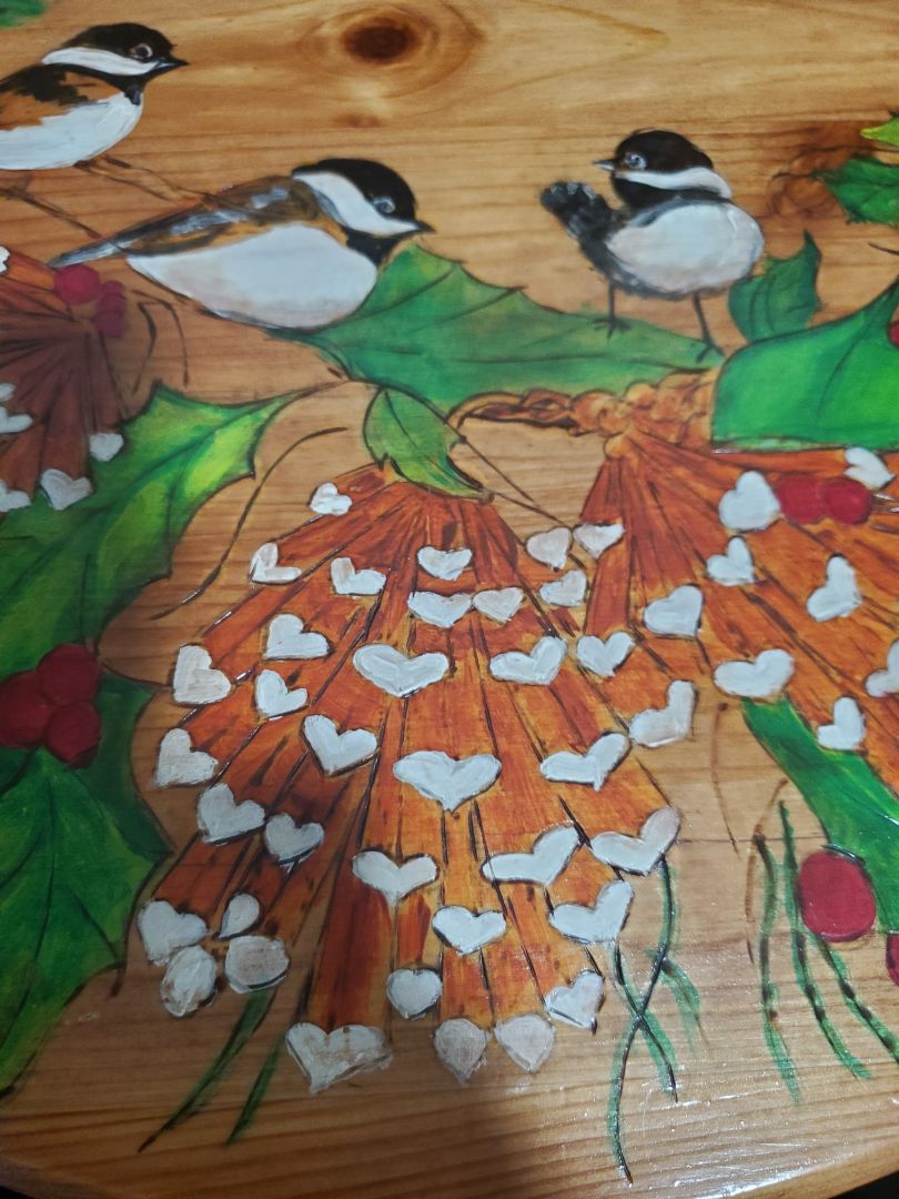 Handpainted lazy susan