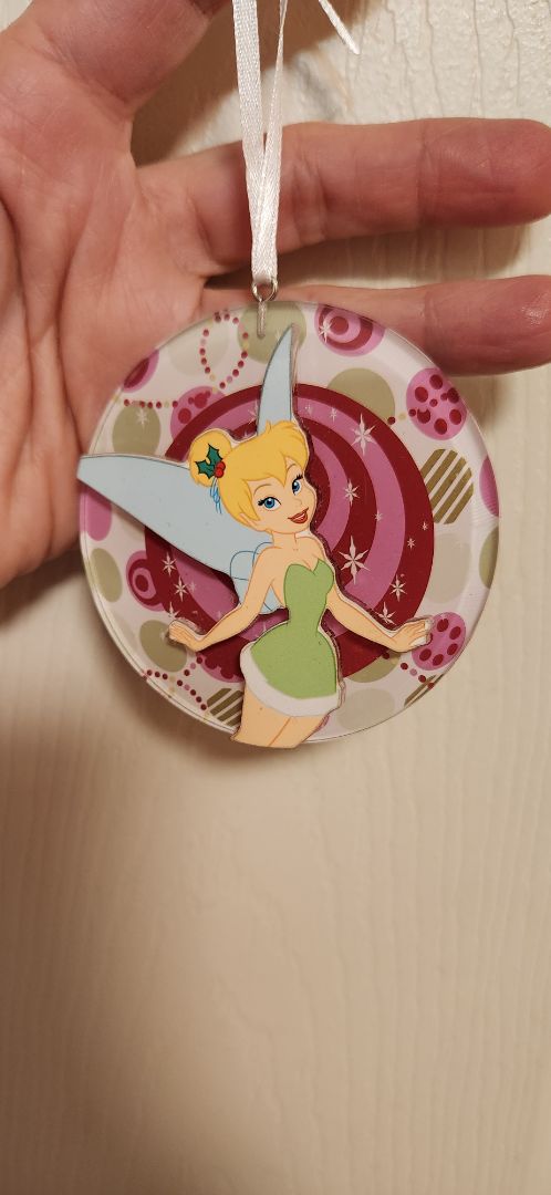 Disney Disney Tinkerbell flat ornament on circle