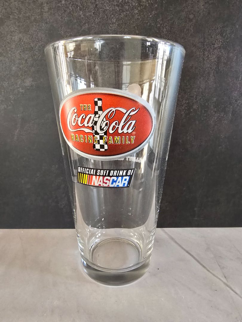 Coca Cola NASCAR Kurt Busch Coca-Cola Racing Family 7" Glass, 7