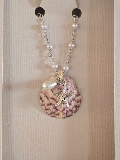 Handmade Seashell Necklace, 16 inch