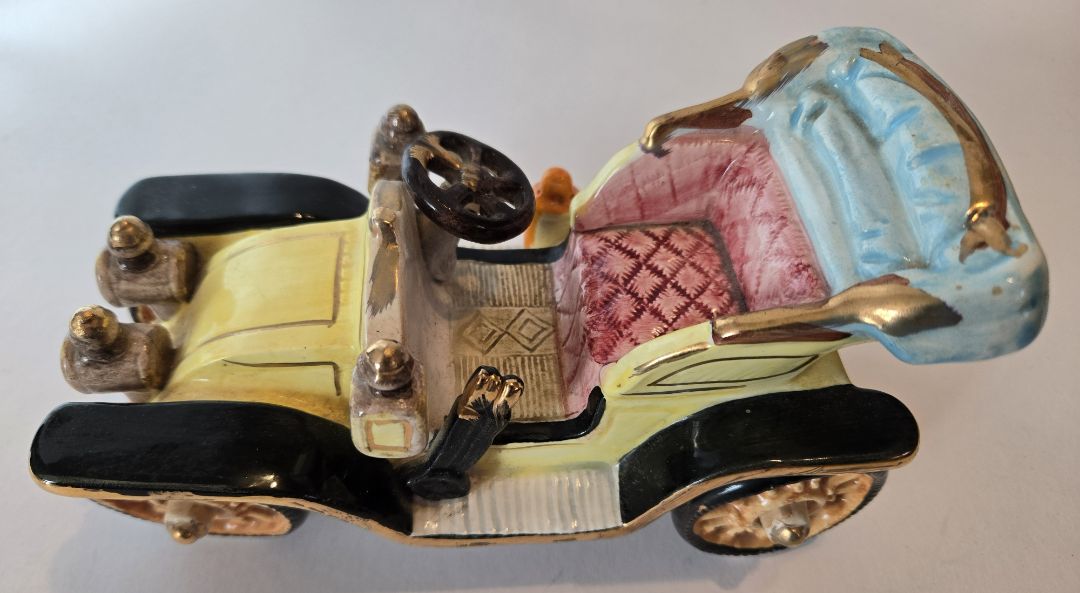 Enesco Ceramic Planter 1900's Touring Car
