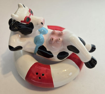 Beach Cow Salt & Pepper Shakers
