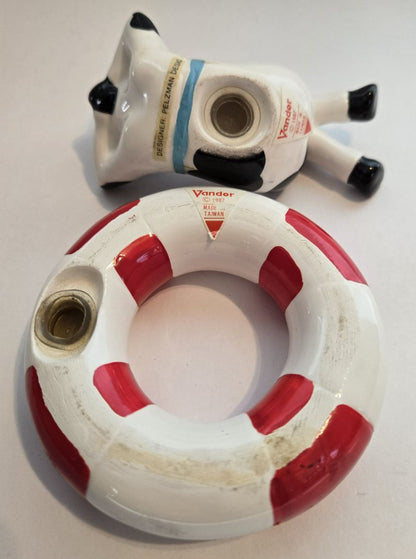 Beach Cow Salt & Pepper Shakers