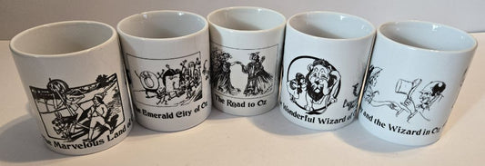 Wizard of Oz Mugs x 5