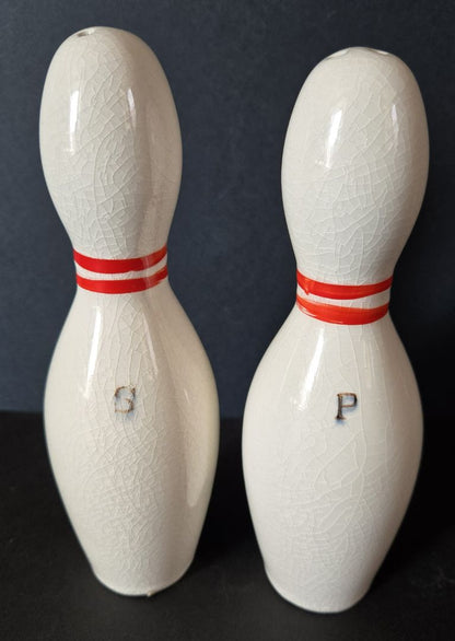 Bowling Pin Salt & Pepper Shakers