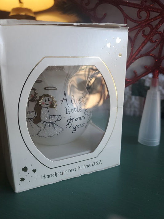 Teresa Thibault Handpainted glass ornament