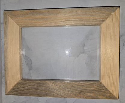 Blue Beatle Pine Wood Handmade Picture Frame, 8.5 x 11