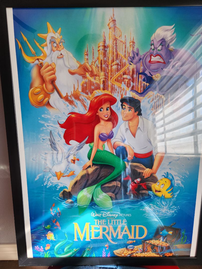 Little Mermaid Poster- Framed, 20 by 24