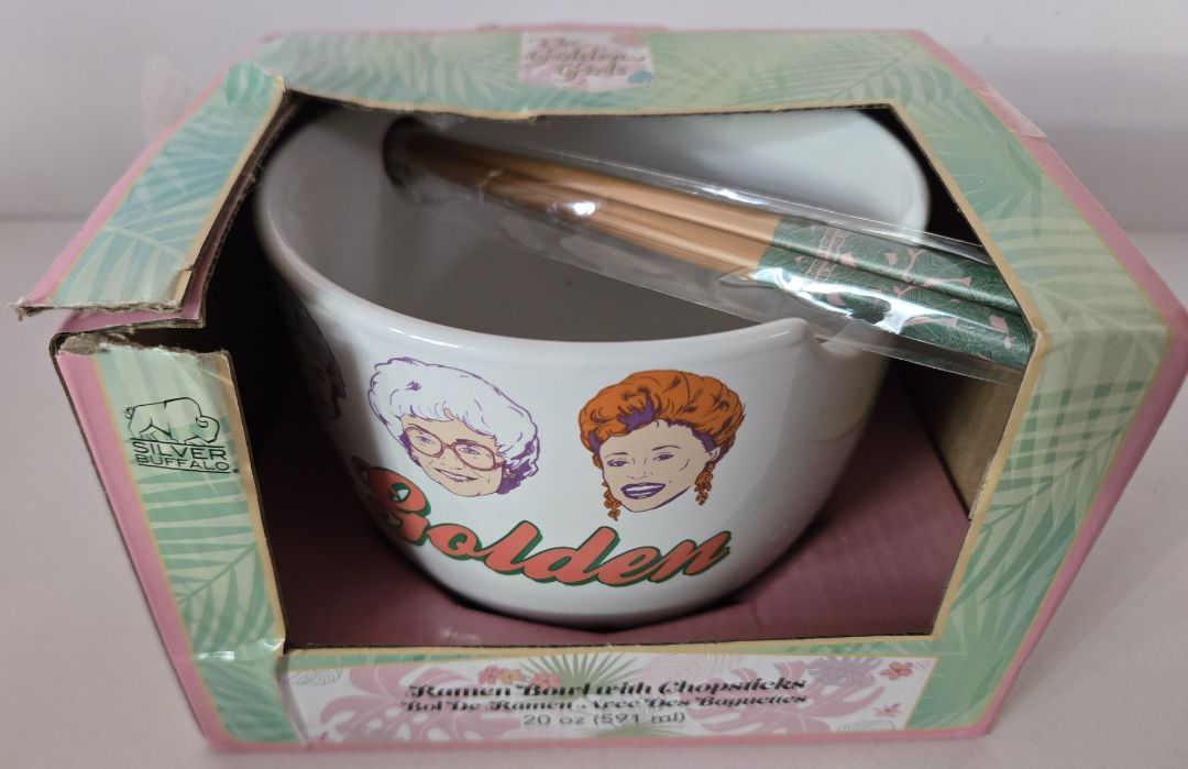 Golden Girls Ramen Bowl w/ Chopsticks