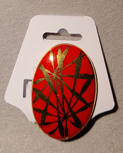 Enamel on Gold Color, 3 x 2 x 1