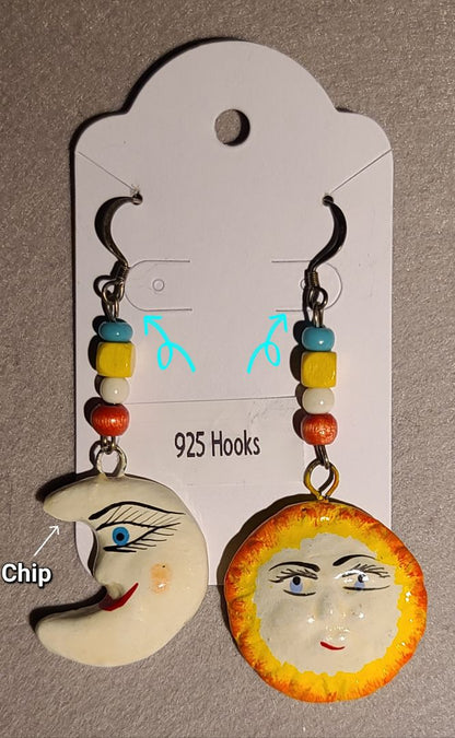Artisan Made Earrings 925 Hooks