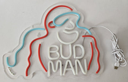 Bud Man Light-up Sign