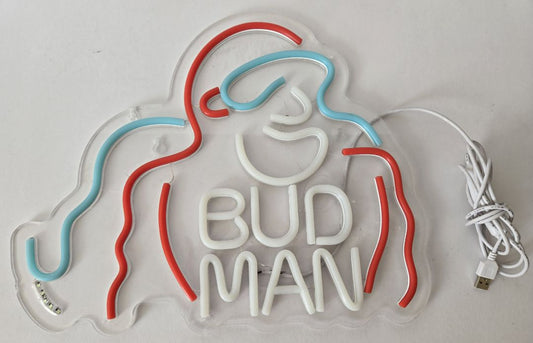 Bud Man Light-up Sign