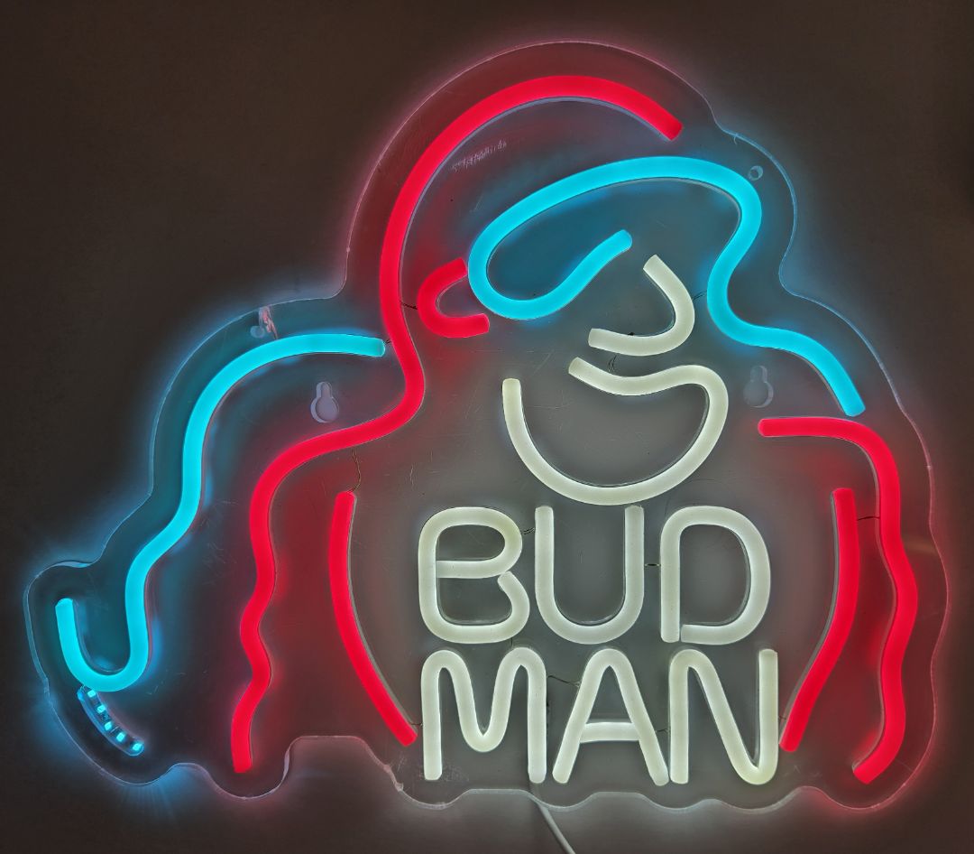 Bud Man Light-up Sign