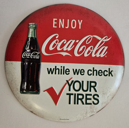 Coke-Check Your Tires Sign