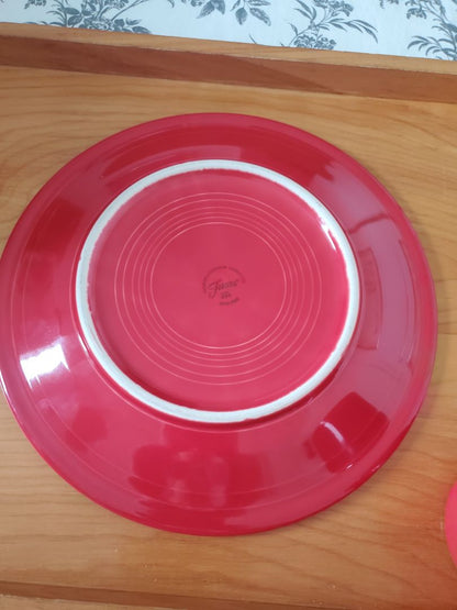 Fiestaware scarlett dinner plate