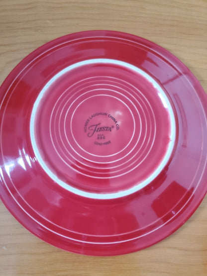 Scarlett  Fiestaware luncheon plate