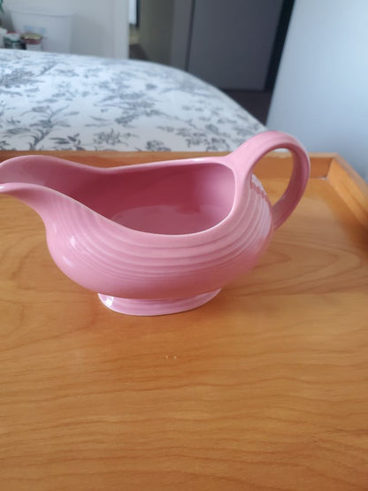 Rose  Fiestaware gravy boat