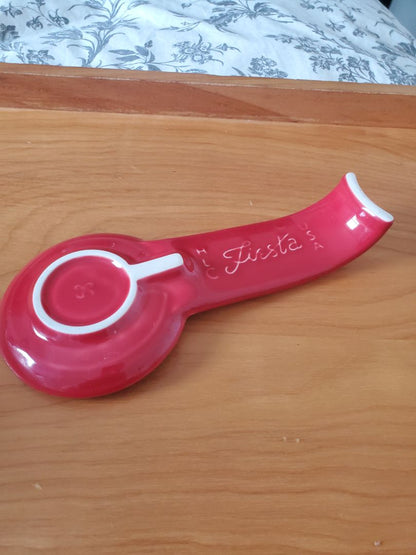 Scarlett  Fiestaware spoon rest