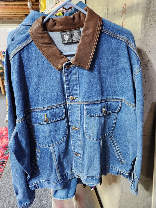 Denim and Leather  Tasmanian Devil Jacket- Warner, Large