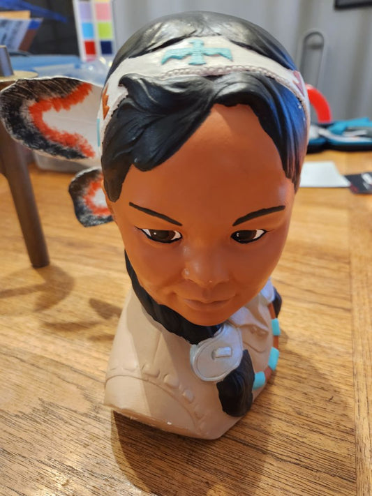 Women Head w Feathers