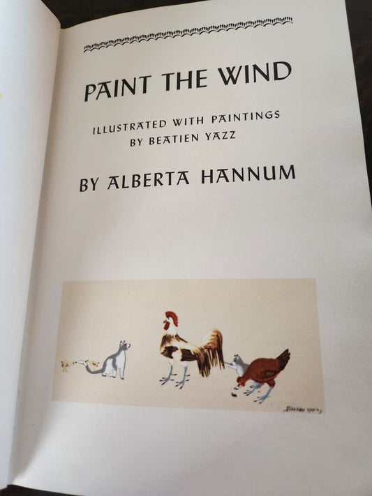 Paint the Wind Book 1958