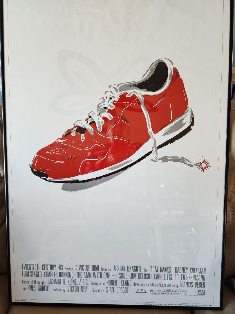 Man with Red Shoe Poster