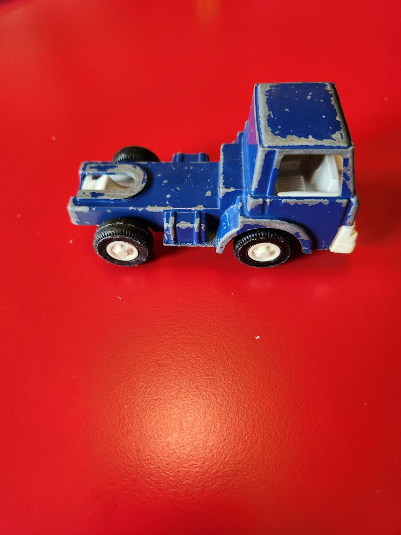 70'S TOOTSIE TOY BLUE SEMI TRUCK CAB