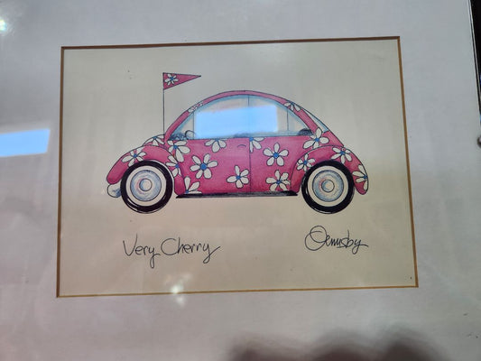"Very Cherry" VW Print