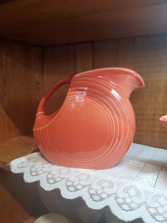 Persimmon  Fiestaware large disc pitcher