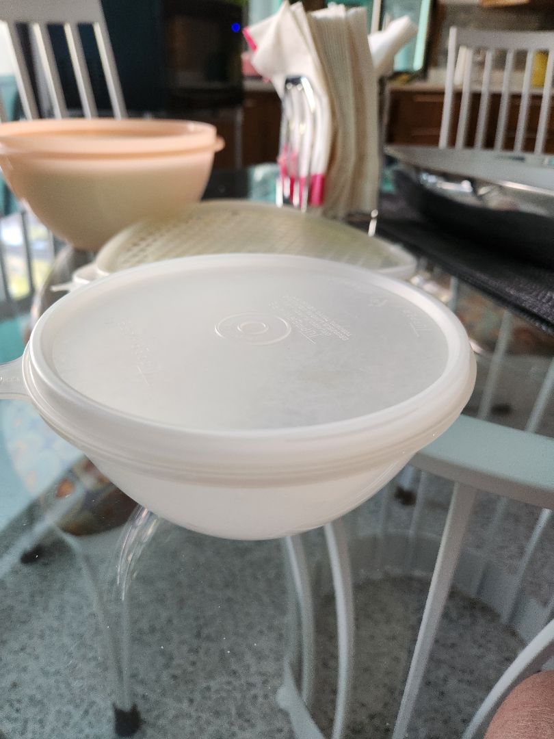 TW #2519 WHITE BOWL/LID