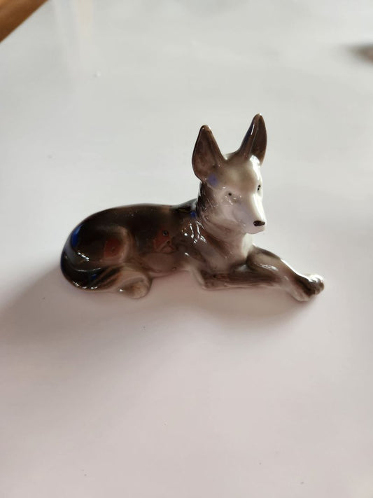 Royal Dux Porcelain German Shepard figurine