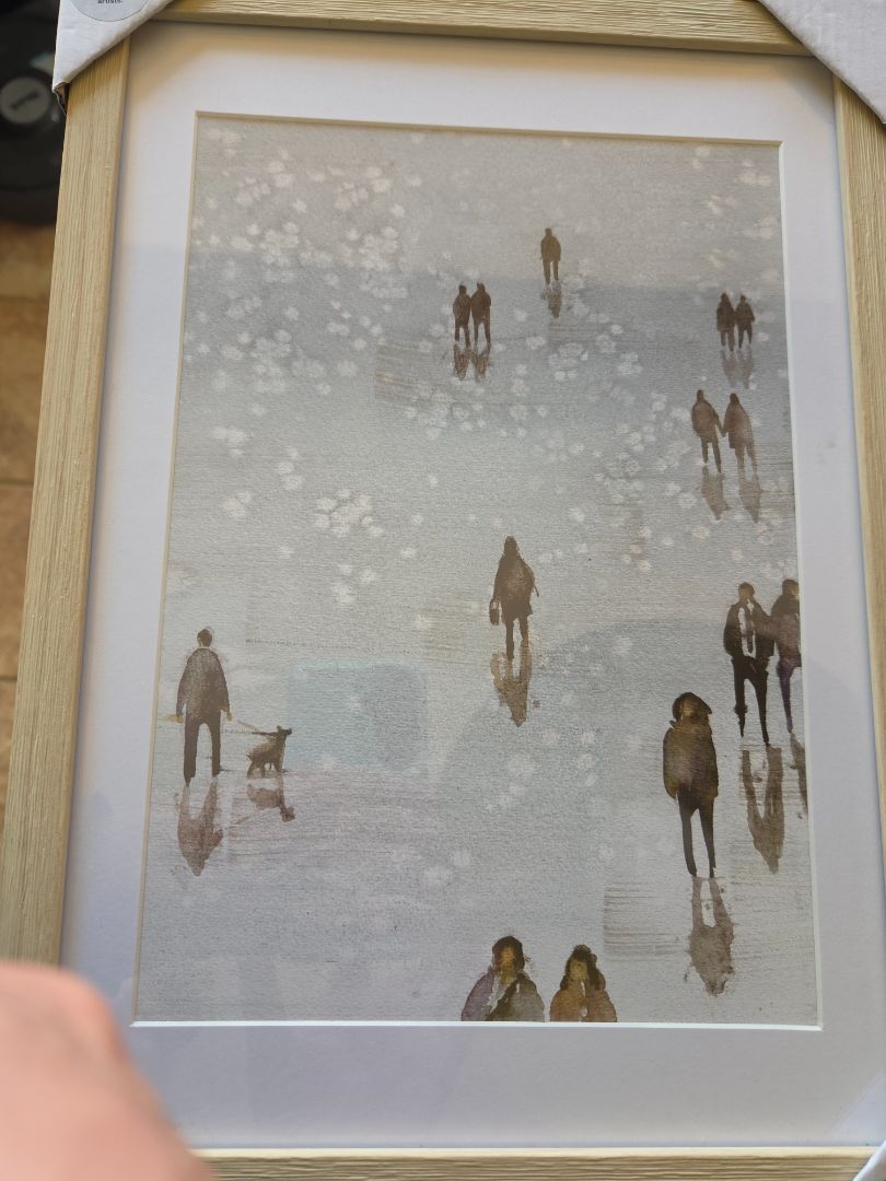 WALKING IN RAIN PRINT