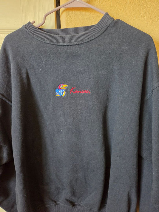 KU JAYHAWKES NAVY SWEATSHIRT