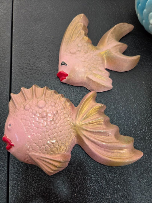 MILLER STUDIO PINK/GOLD KISSING FISH