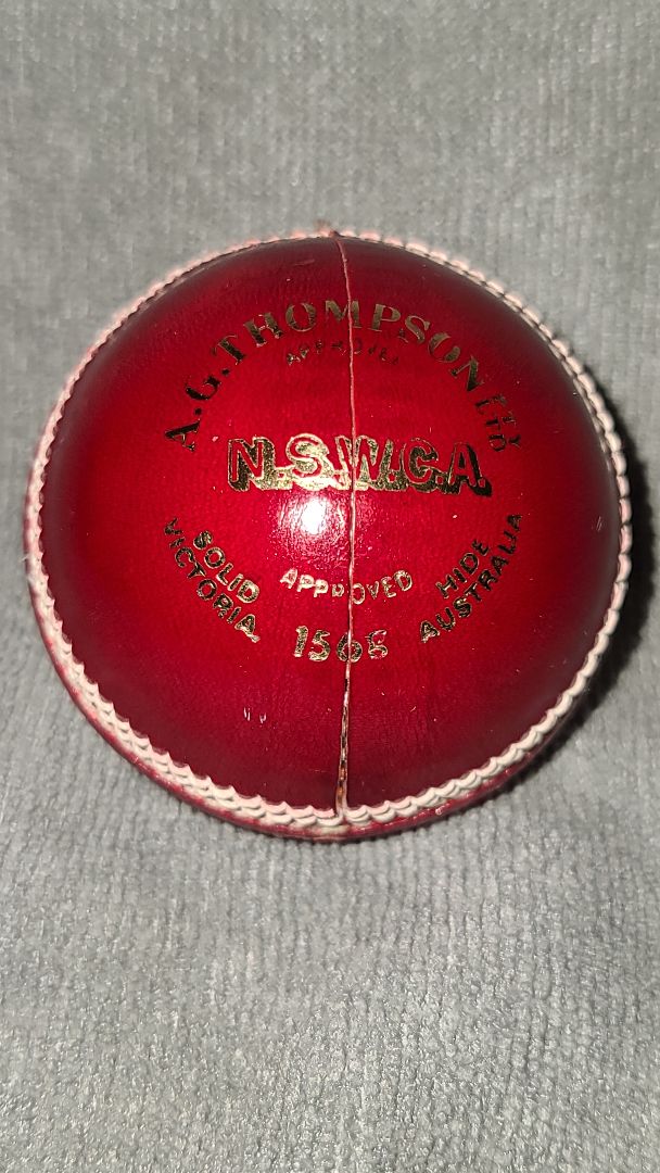 Vintage Kookaburra 156G Leather Cricket Ball in Box