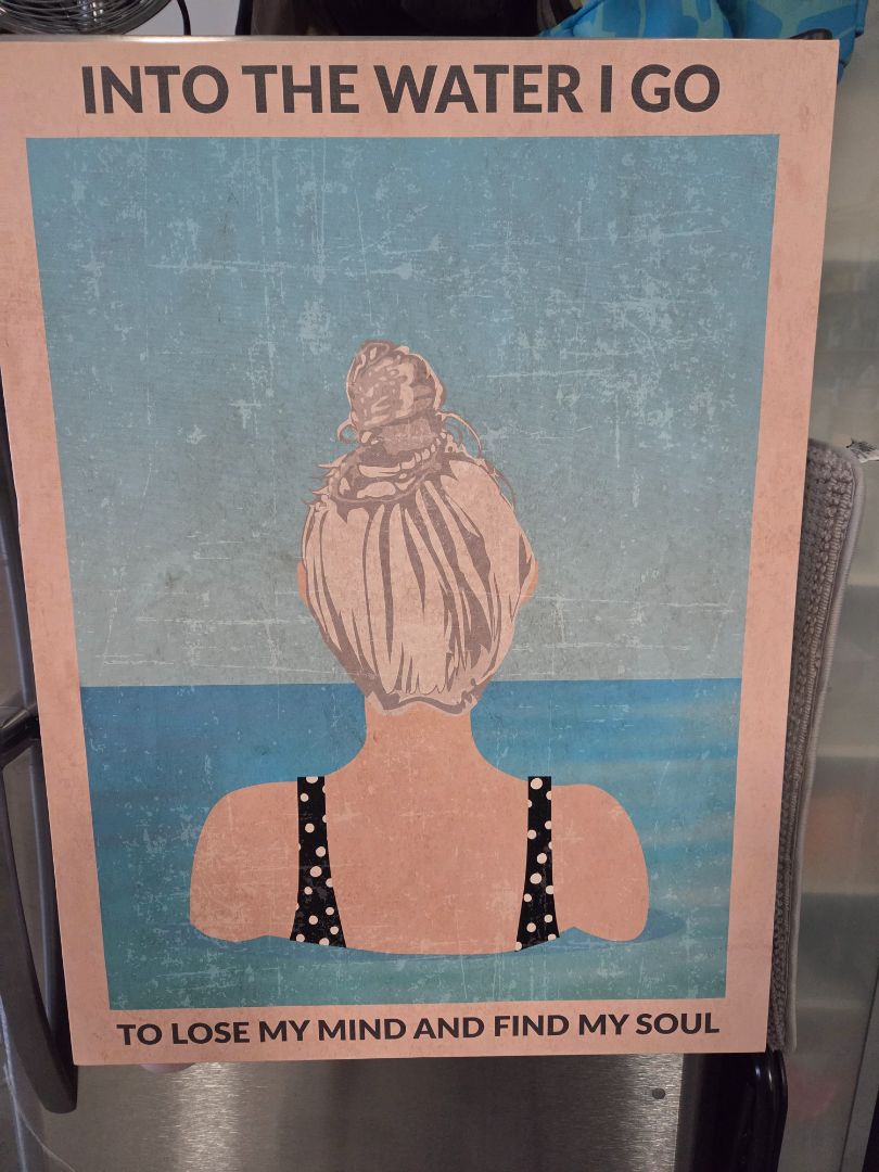 PRINT- INTO THE WATER I GO