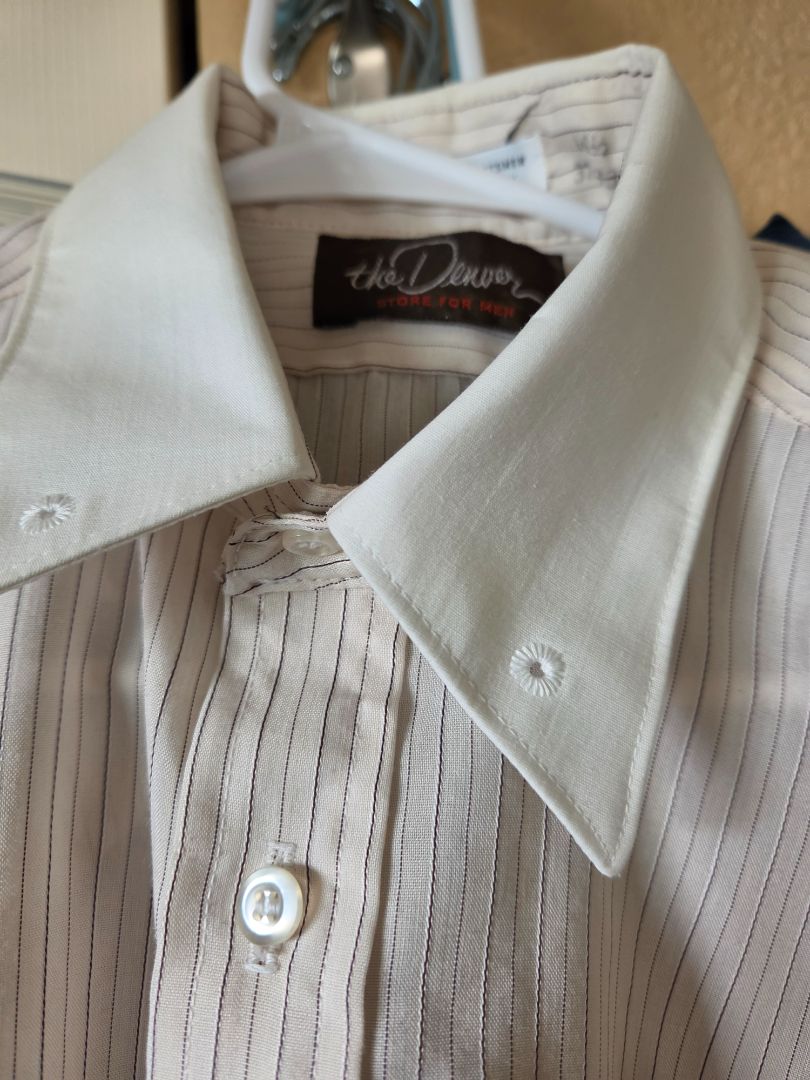 DENVER DRY DRESS SHIRT, 14.5 AND 32/33