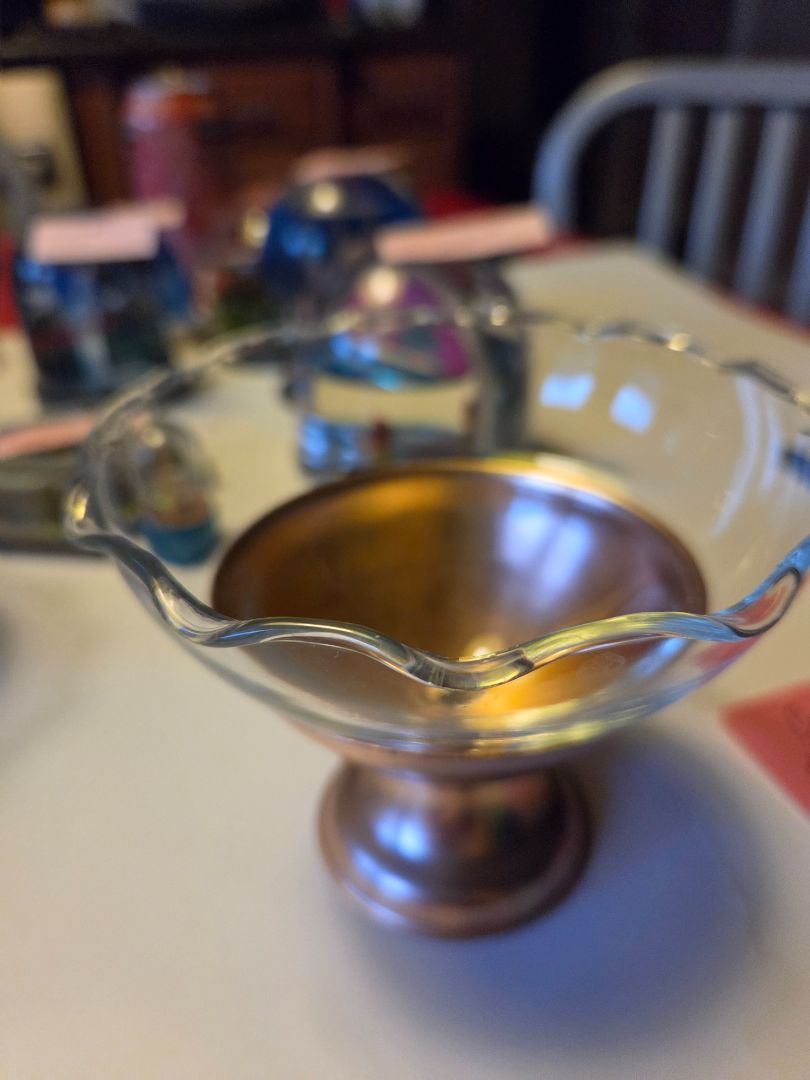 Colorama Mid century Dessert bowl Gold