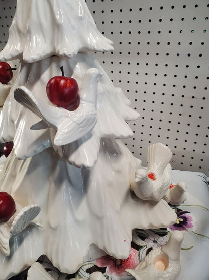 Ceramic tree w/birds