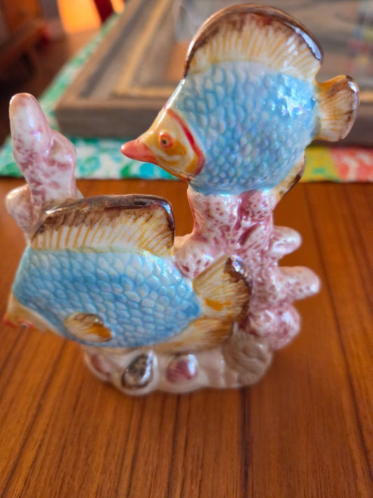 FISH FIGURINE BLUE AND PINK