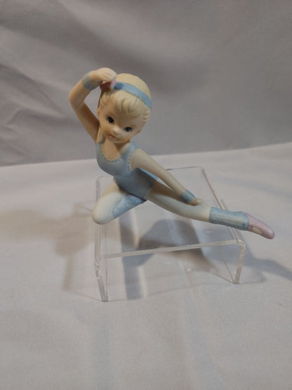 Homco Bisque Porcelain Ballerina Figurine, 3.5"