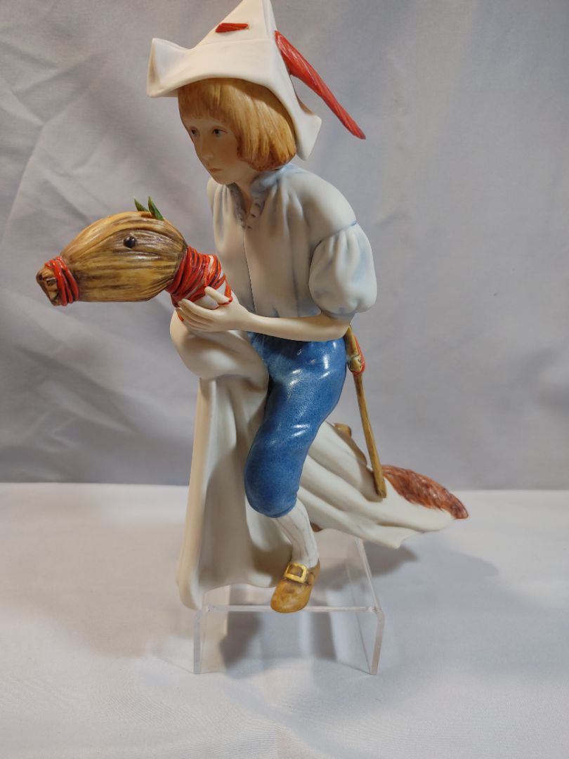White, Red and Blue Cybis Porcelian Figurine "Yankee Doodle Dandy", 9"