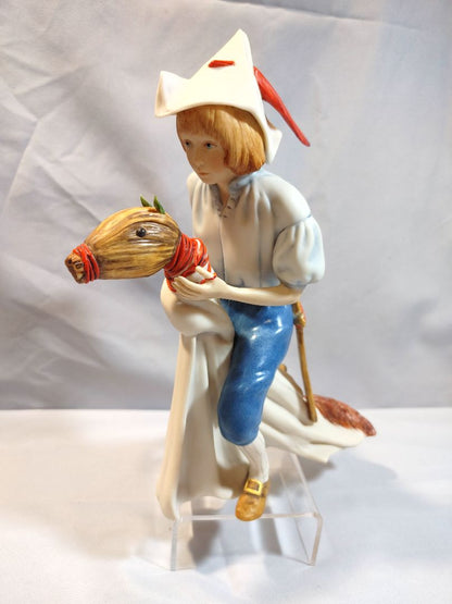 White, Red and Blue Cybis Porcelian Figurine "Yankee Doodle Dandy", 9"