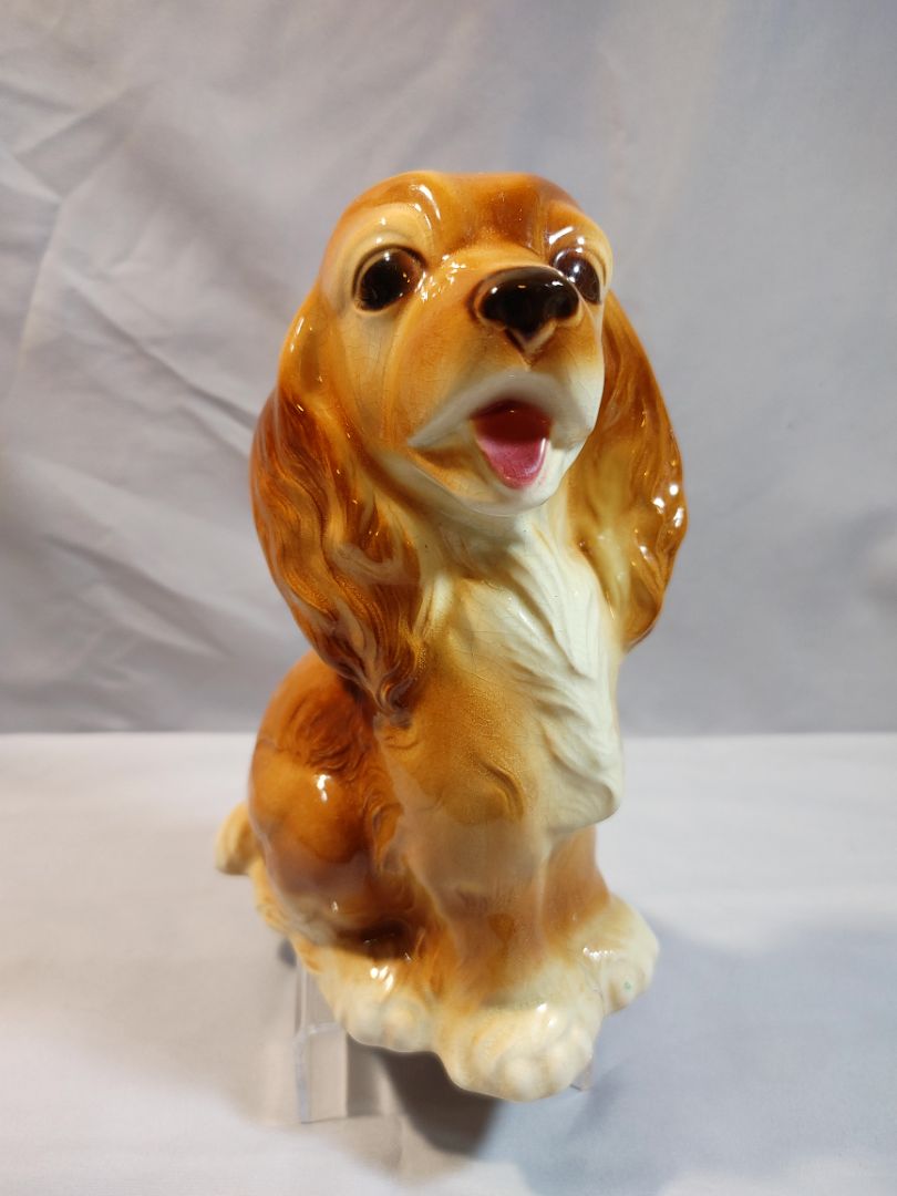 Brown Royal Copley Vintage ceramic Royal Copley Cocker Spaniel figurine, 7"