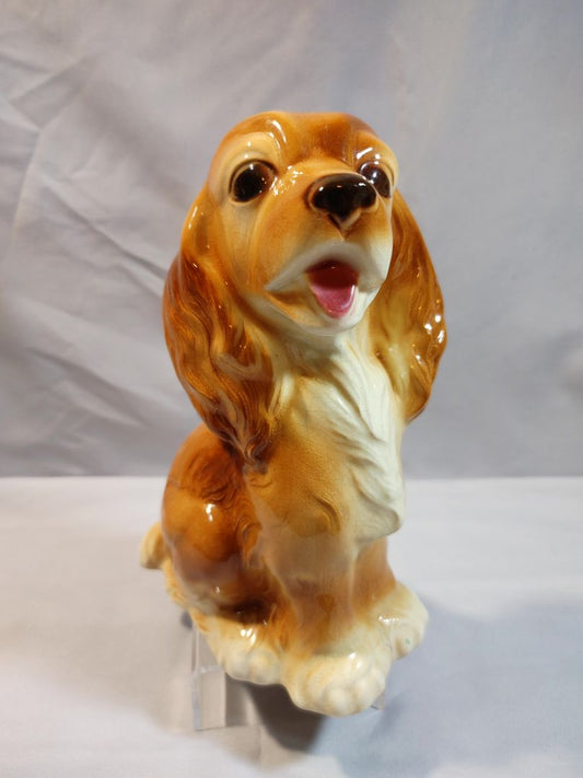 Brown Royal Copley Vintage ceramic Royal Copley Cocker Spaniel figurine, 7"