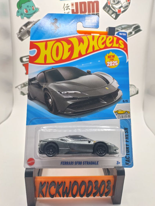 Silver Hot Wheels Ferrari SF90 Stradale