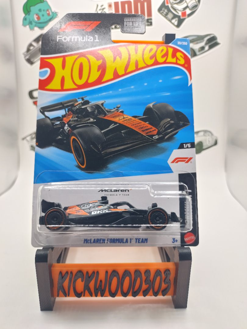 Black Hot Wheels McLaren Formula 1 TEAM