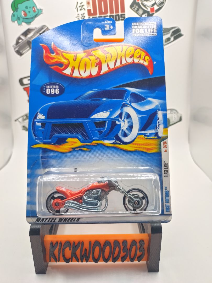 Orange Hot Wheels Blast Lane Motorcycle